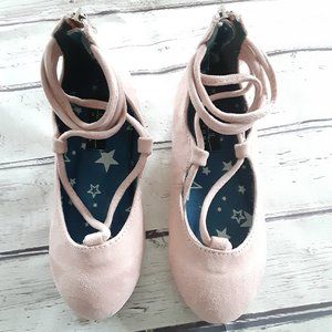 Pink Gold Nicole Miller Girls Dress Shoes Size 12